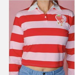 Strawberry Shortcake x Cakeworthy Cropped Rugby Shirt M